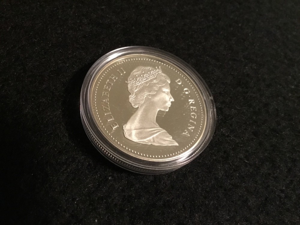 1989 Canada Mackenzie River Silver Commemorative Proof Dollar