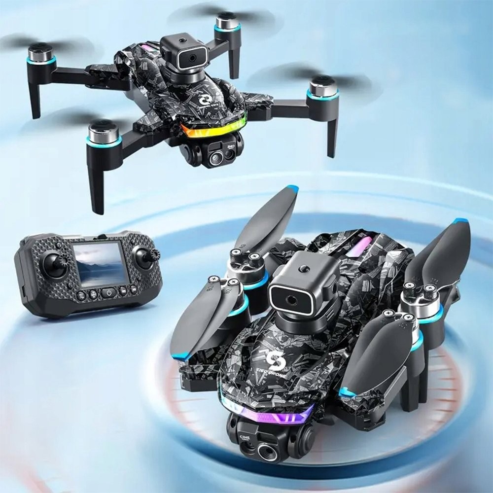 4K Dual Camera Brushless Drone with Screen Remote WiFi Foldable RC Quadcopter
