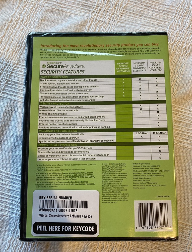 Webroot SecureAnywhere AntiVirus (2006 - 2011) Webroot Software