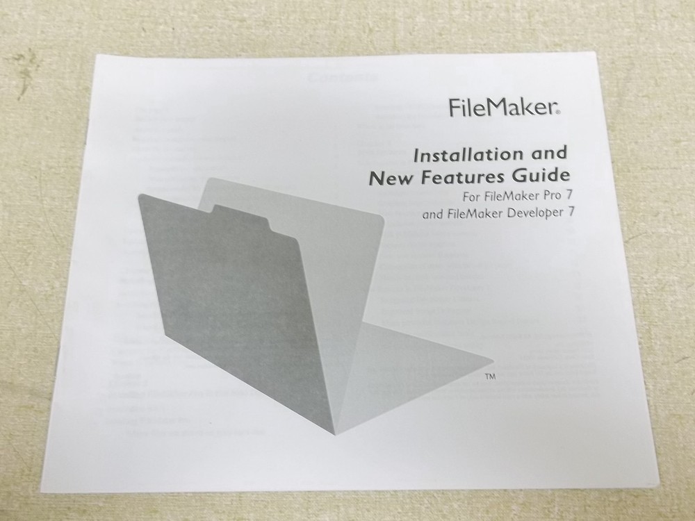 File Maker Pro Developer 7 Installation & New Features Guide U03608-001A
