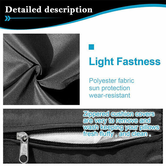 14 PCs Outdoor Patio Furniture Cushion Cover Set Replacement Covers Slipcover