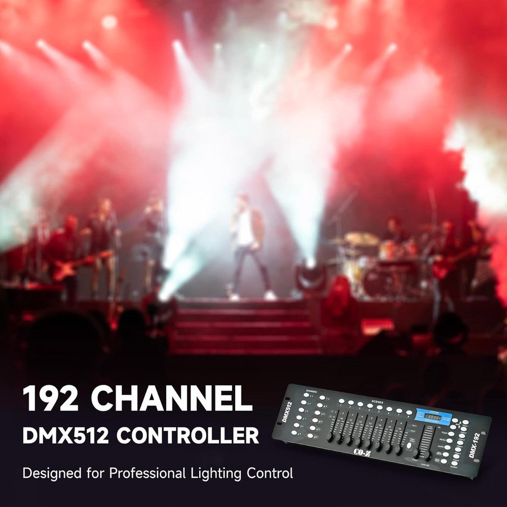192 DMX 512 DJ Light Controller – Elevate Your Light Shows Effortlessly