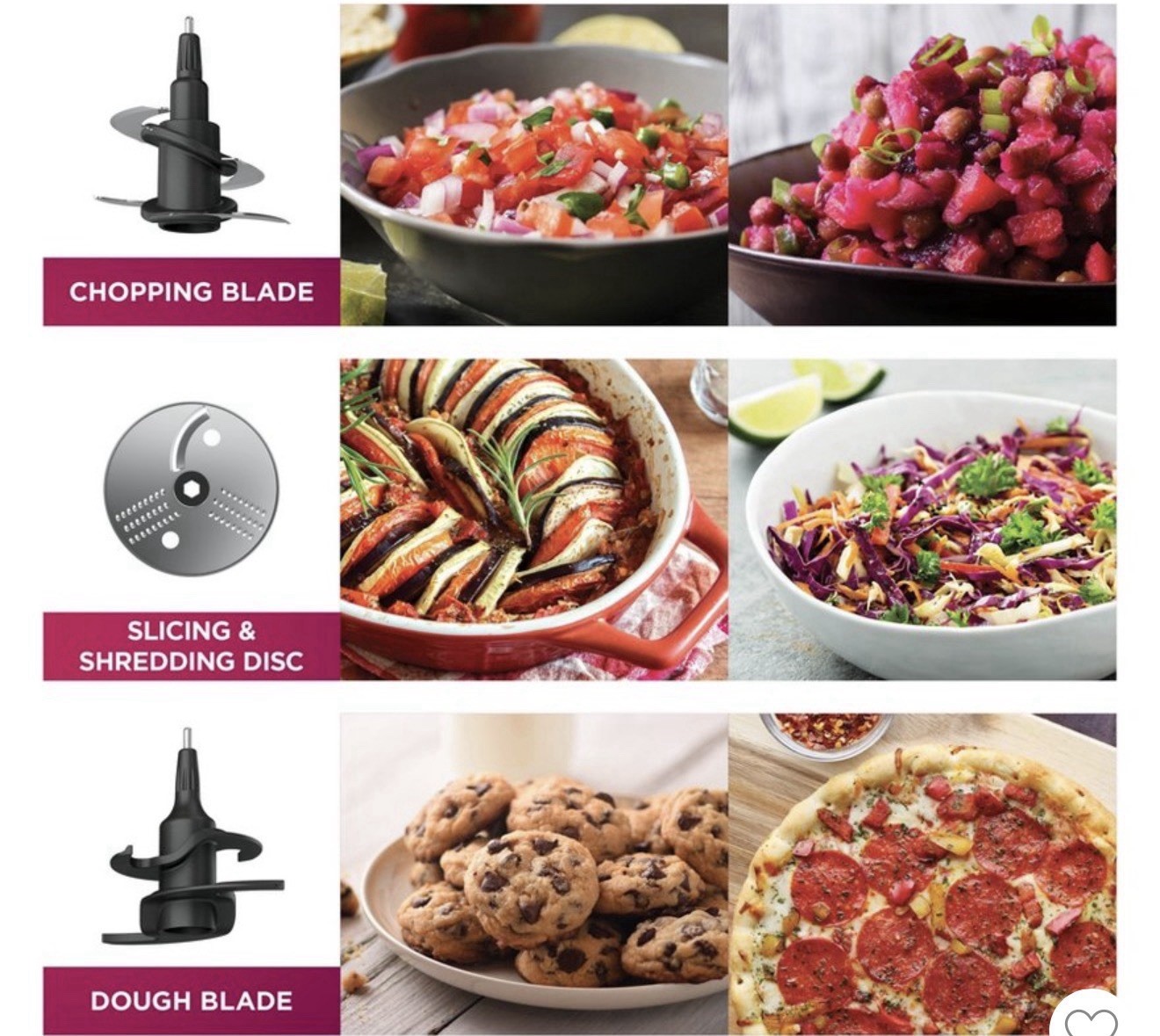 Ninja Professional XL Food Processor 1200W Auto-iQ 12 Cup Kitchen Chopper