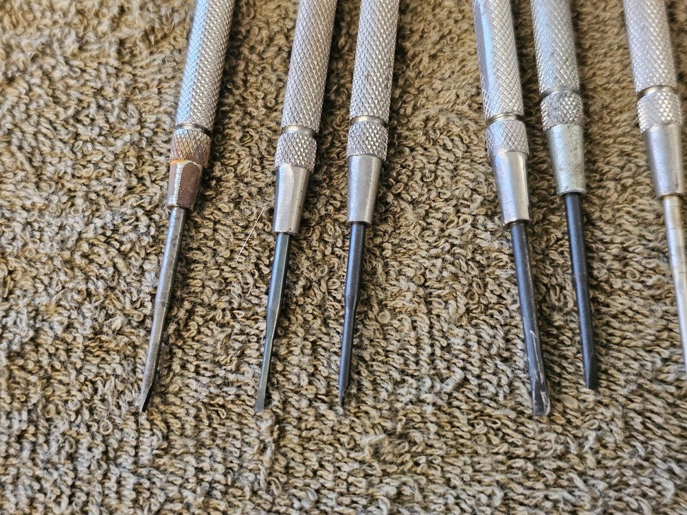 20 Moody Precision Screwdriver Mini Driver Bit Flat Head Set Changeable Tips USA