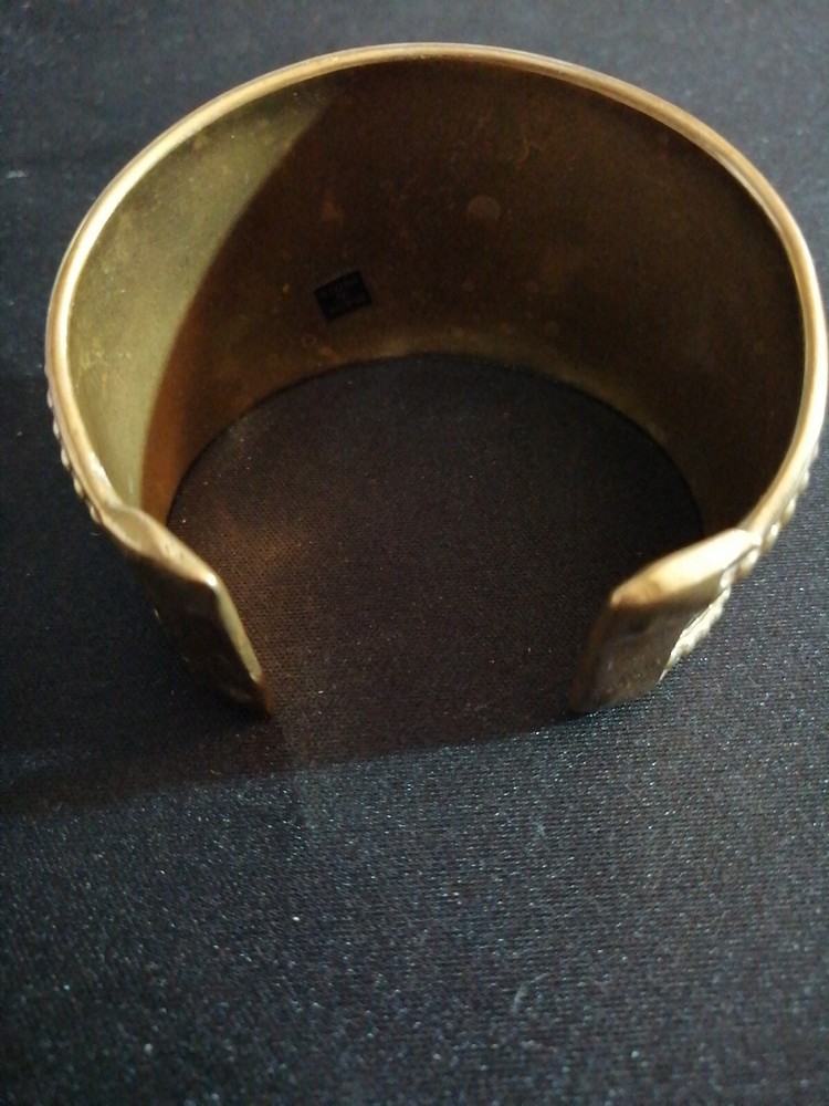 India Brass Tone Cuff Bracelet