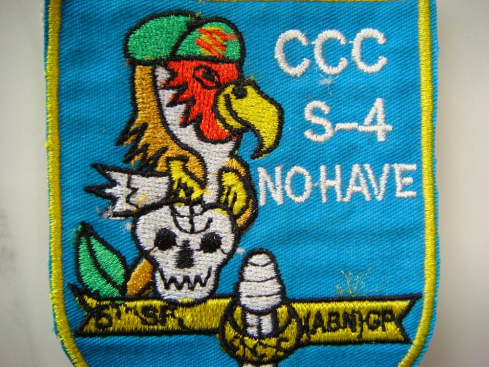 US 5th SF GROUP CCC S-4 NO HAVE, VIETNAM WAR PATCH