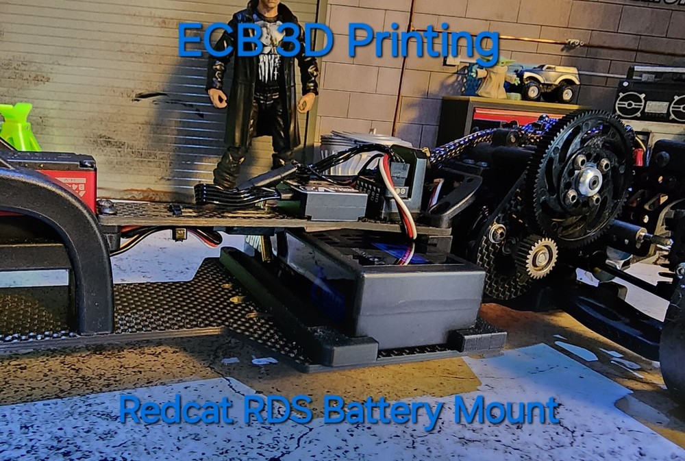 ECB 3D Printing Battery Mount for the Redcat RDS drift car
