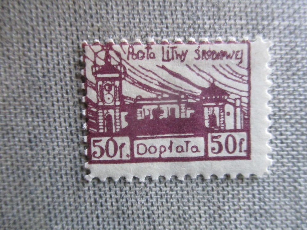 Central Lithuania, Scott# J1, MH
