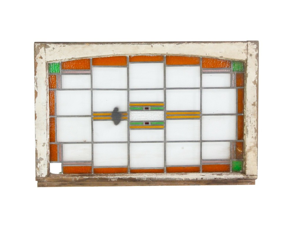 Frank Lloyd Wright Style Stained Glass Window