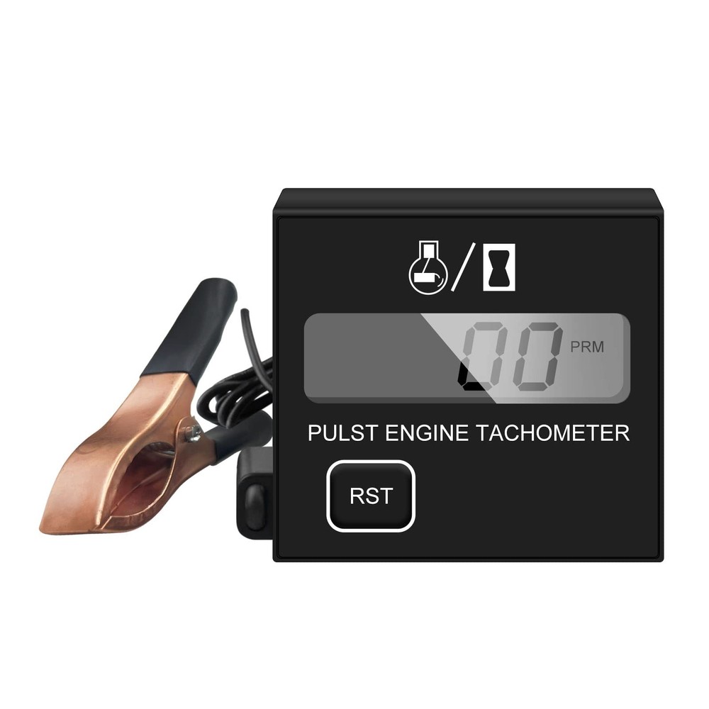 Small Engine Tachometer, Digital Tachometer Tach Gauge Reset Function Equipped w