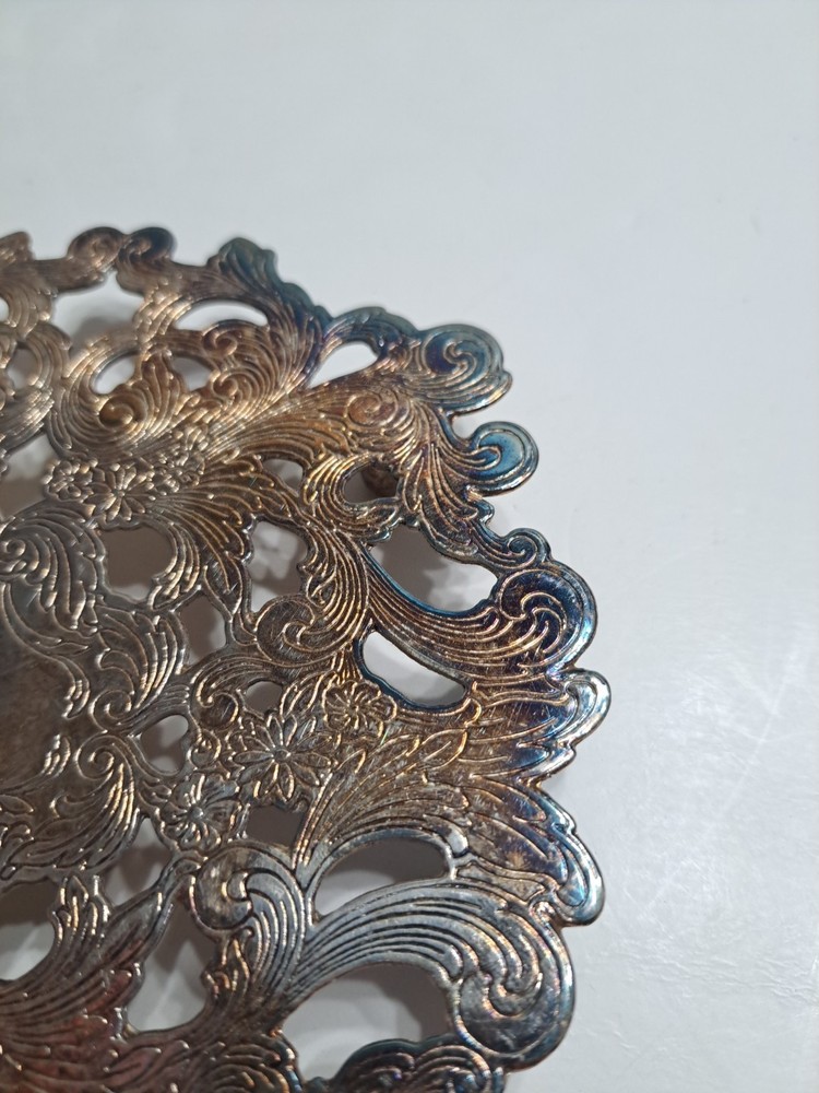 Vintage Silver-plated Trivet Made By The Sheffield Silver Co.