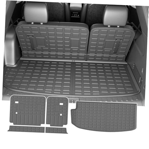 Cargo Mat Trunk Mat+Backrest Mat Compatible with 2018-2024 Chevy Traverse