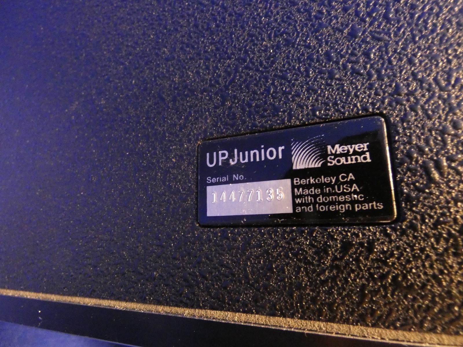 Meyer Sound UP Junior Powered Loudspeaker QTY 2 w/Power Cords, Pelican 1640 Case