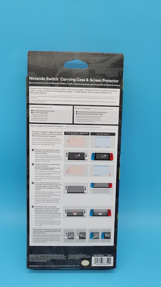Nintendo Switch Carrying Case & Screen Protector Splatoon 3 Edition New