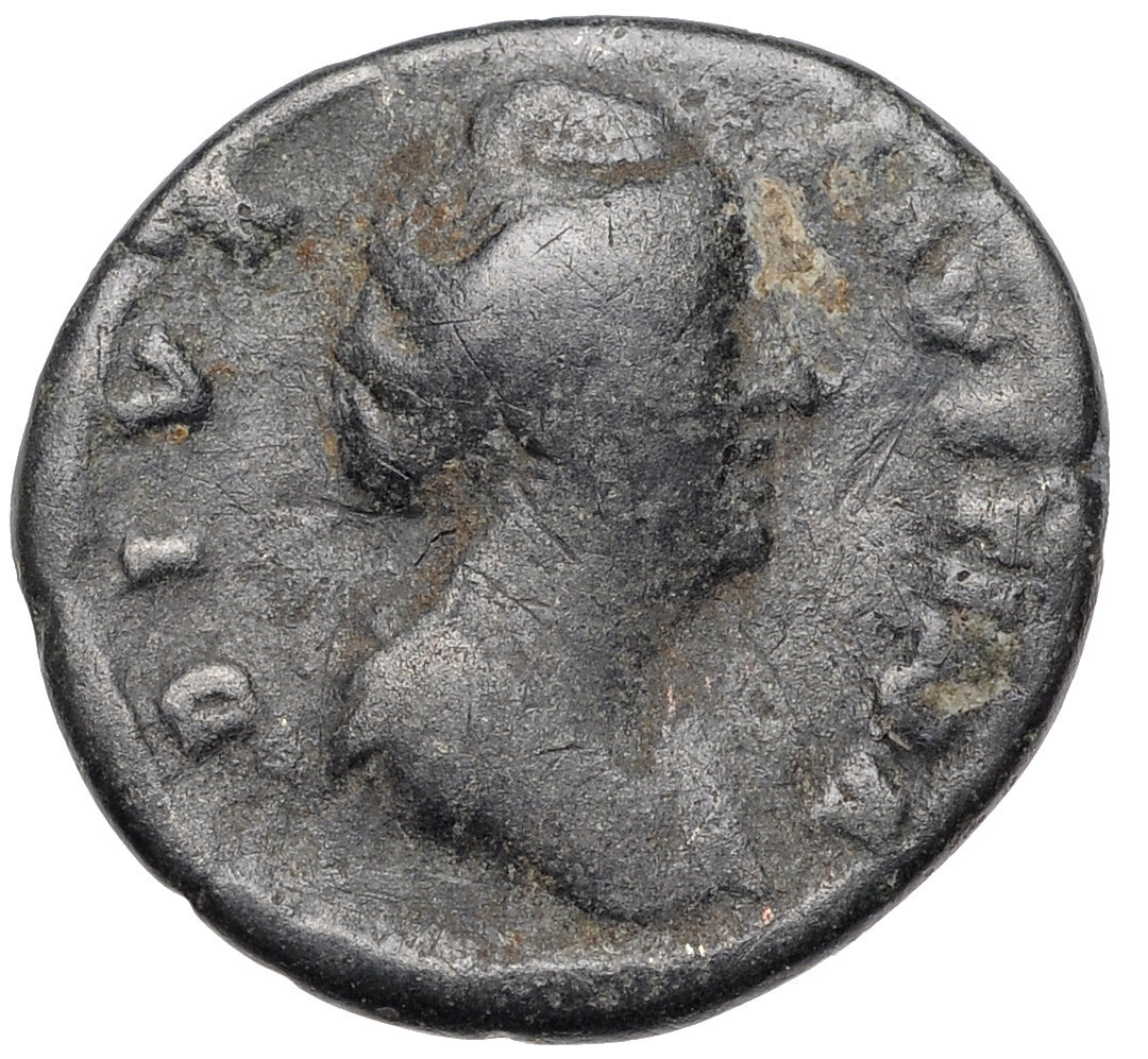 Ancient Roman Empire Tin bronze Faustina 1 138 141 AD Wife ANTONINUS PIUS #30444