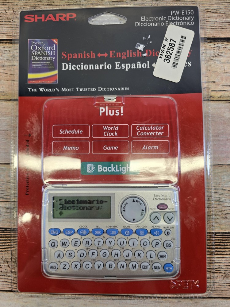 Sharp PW-E150 Electronic Oxford Dictionary Thesaurus Calculator