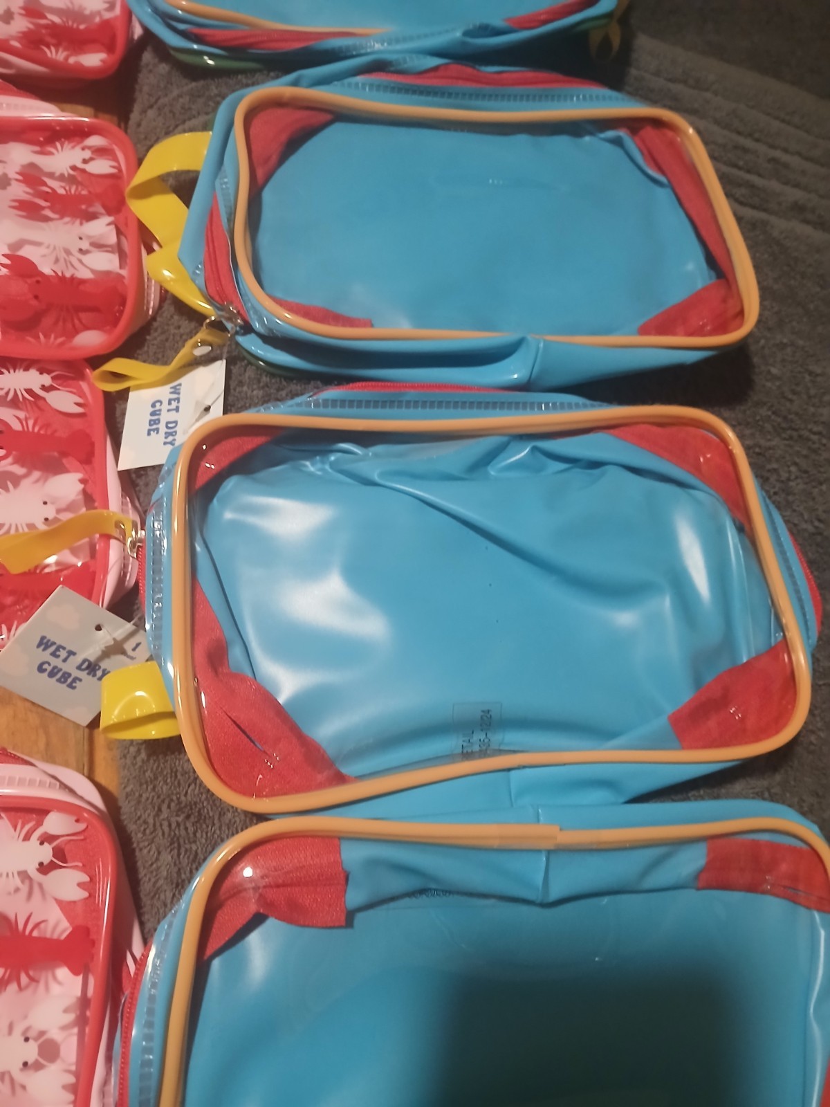 Bulk Pool Party Favor Lot Of 16 Wet Dry Cube Beach Bags Kids
