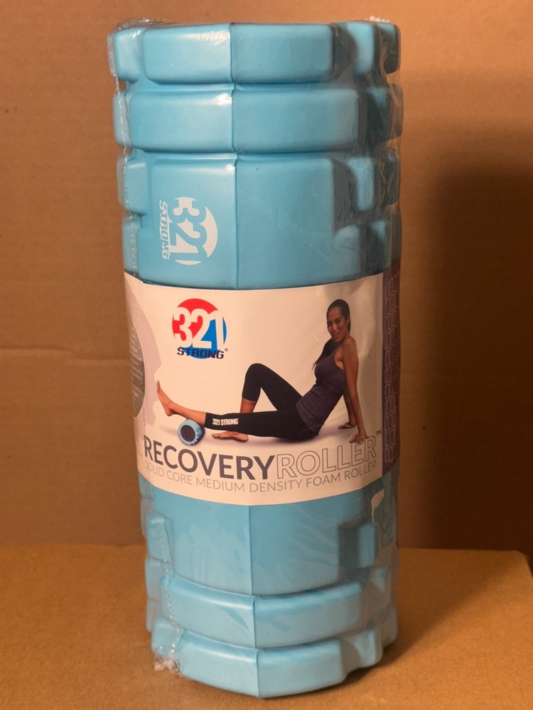 321 Strong Recovery Roller – 15" Solid Core Medium Density Foam Rolle –Blue–New