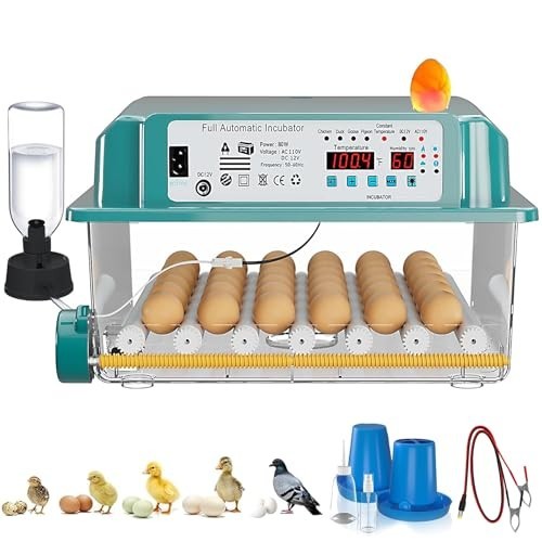 Egg Incubator 36 Eggs Automatic Hatching for Poultry with Humidity Control