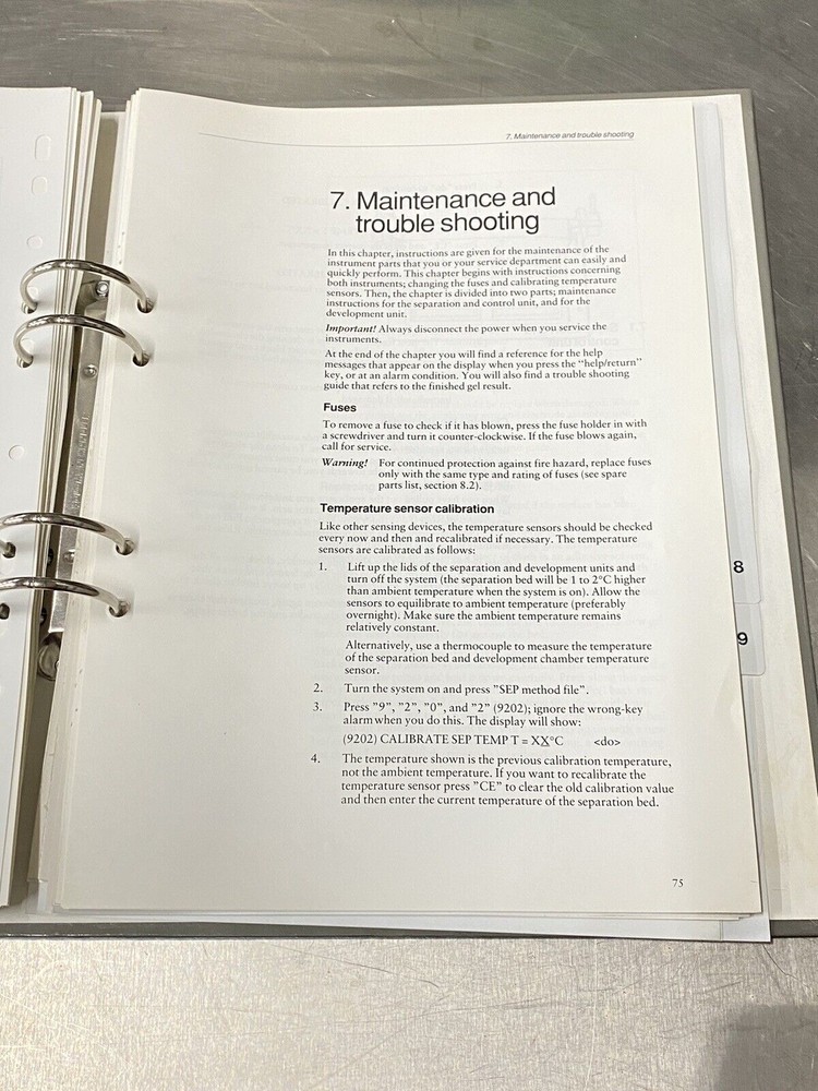 Pharmacia Phast System - Users Guide / Instruction / Manual