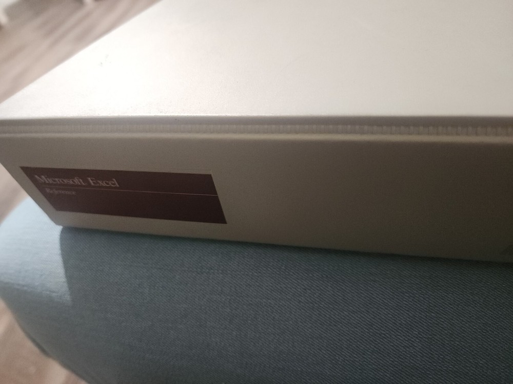 80's Vintage Retro Microsoft Excel Reference Guide Binder