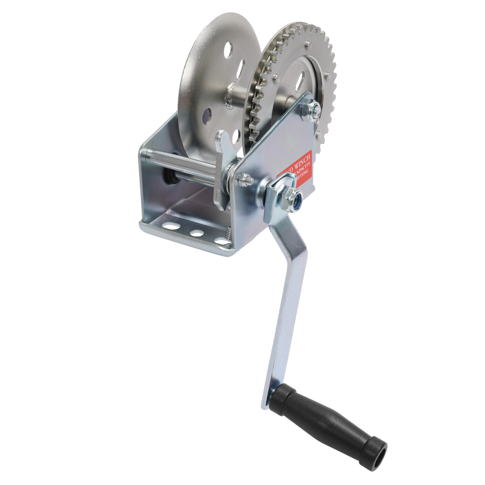 Steel Hand-Crank Marine Winch w/ Ratchet for Boat Trailer 1400LBS Universal ATV