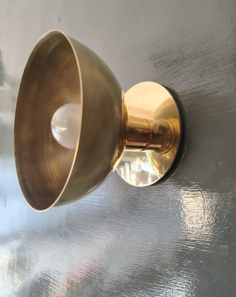 1 light Wall Light,Small Flush Mount Light, Modern Brass Vanity Light Fixture