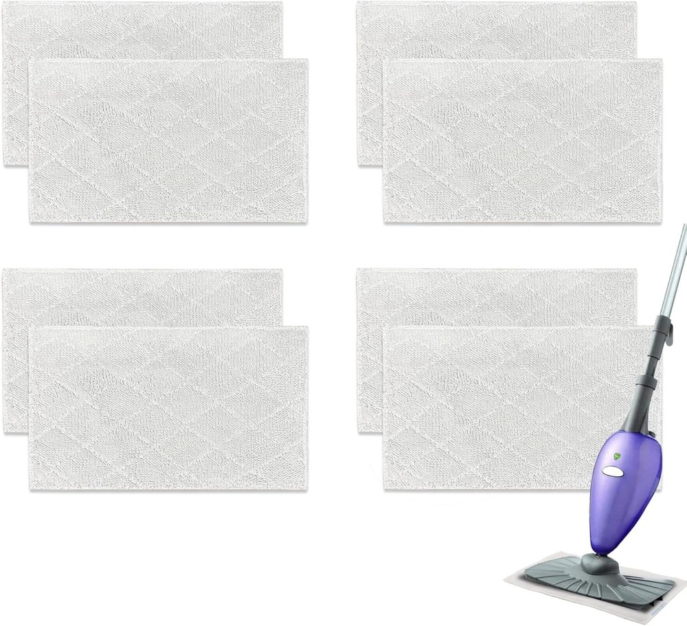 Microfiber Mop Pads for Light 'N' Easy Models - 8 High-Performance Cloths