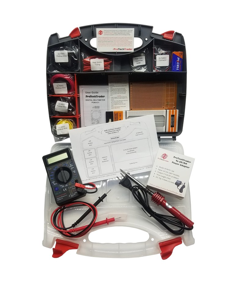 New Best Make Electronics Third Edition Kit 1 Deluxe - Beginner, Intermediate,