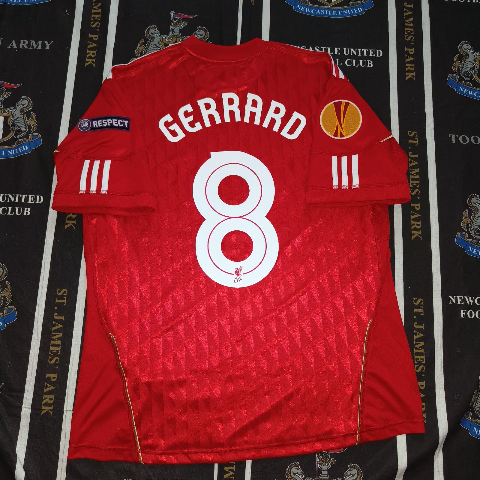 Liverpool Football Home Shirt Jersey 2010 2011 2012 Adidas Steven Gerrard XL