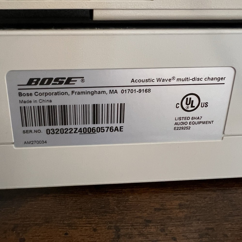 BOSE Acoustic Wave Multi-disc Changer Model CD-3000