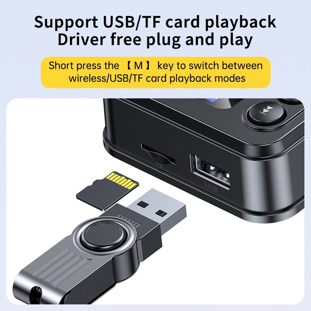 Wireless Bluetooth 5.3 Transmitter Receiver Audio HiFi Music Adapter AUX To RCA