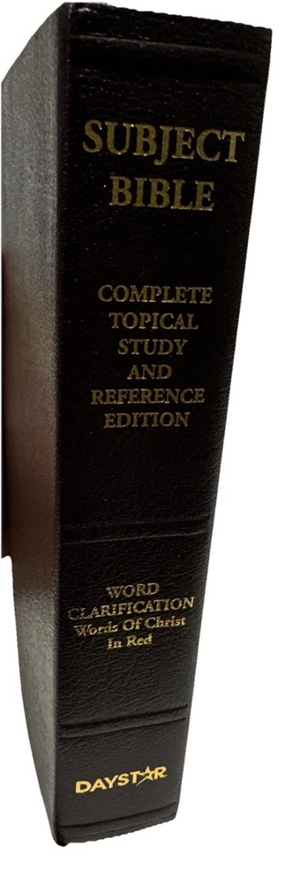 Holy Subject Bible Topical Study & Reference Edition Word Clarification Daystar
