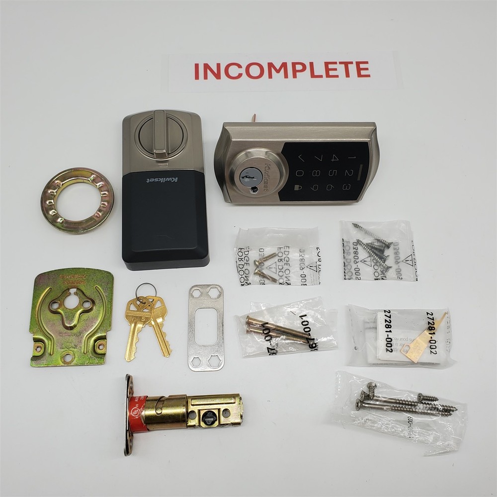 Kwikset SmartCode 270 Keyless Electronic Touchpad Deadbolt, Auto Door Lock