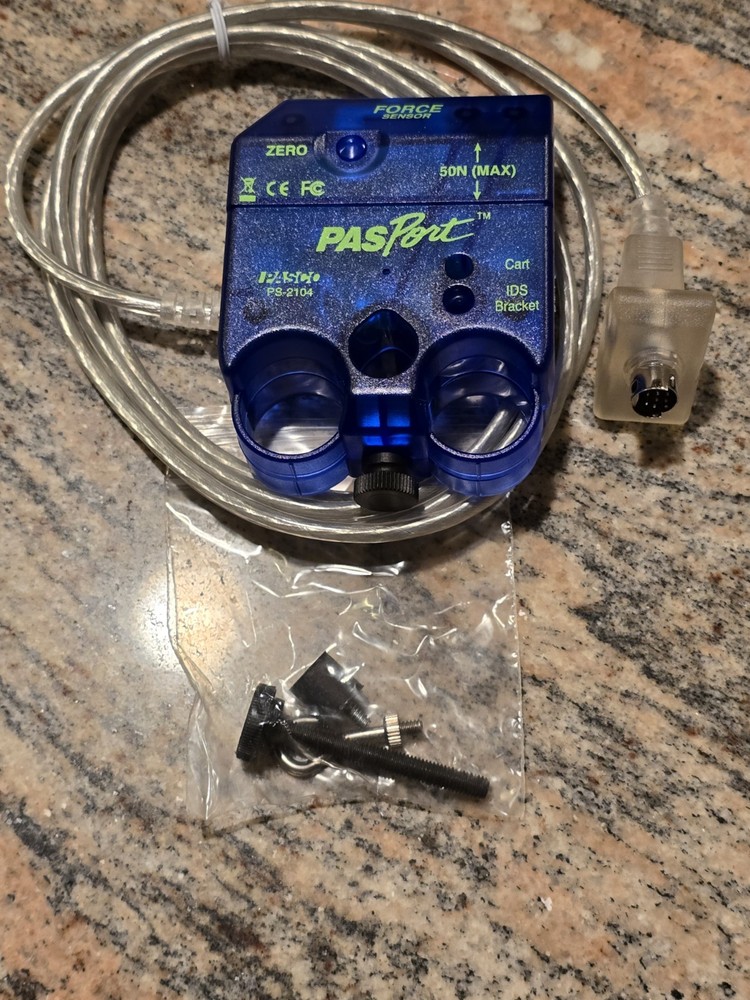 PASCO Force Sensor PS-2104 with PASPORT interface Airlink PS-3200