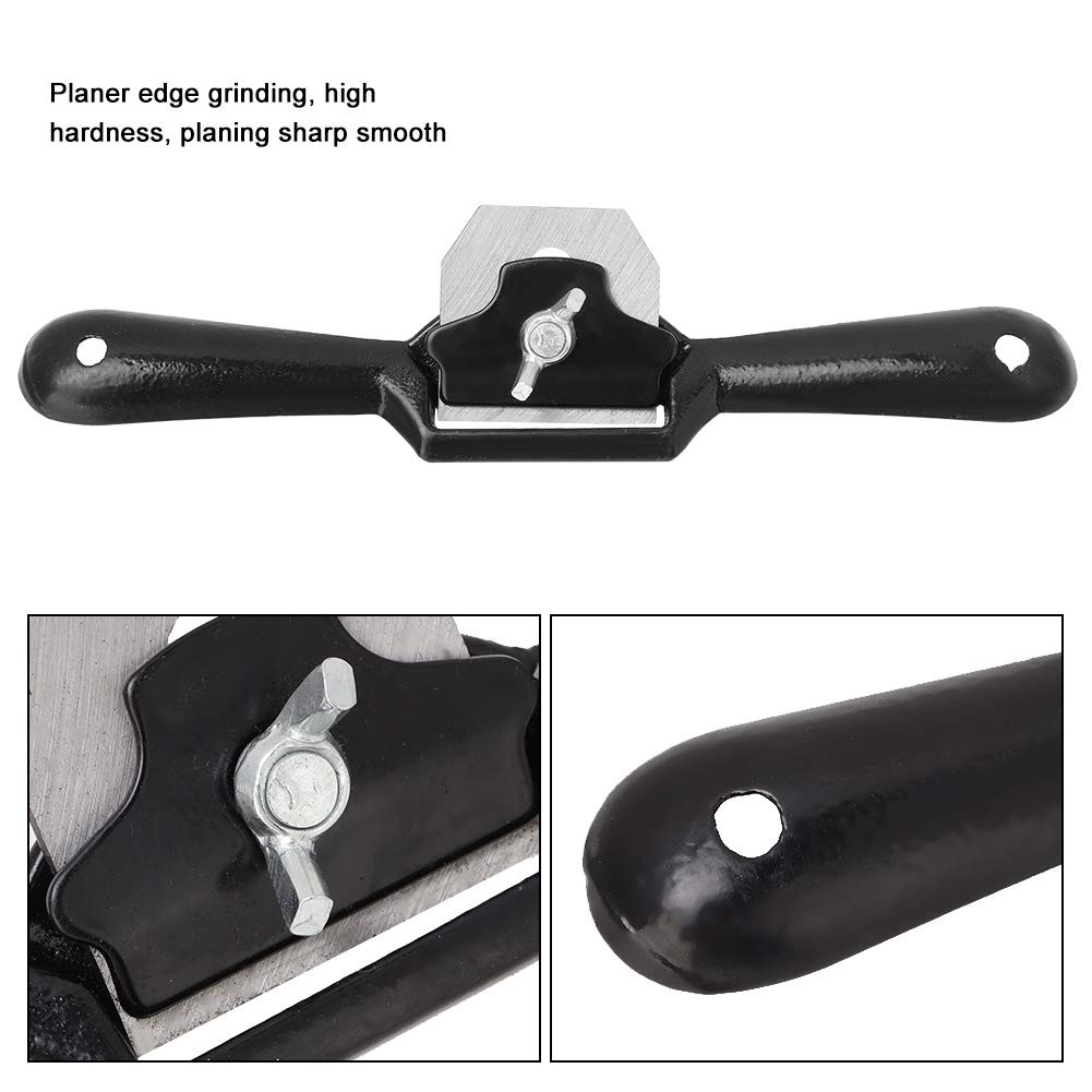 Plane Spokeshave Woodworking Hand Trimmer Plane, Black/White New