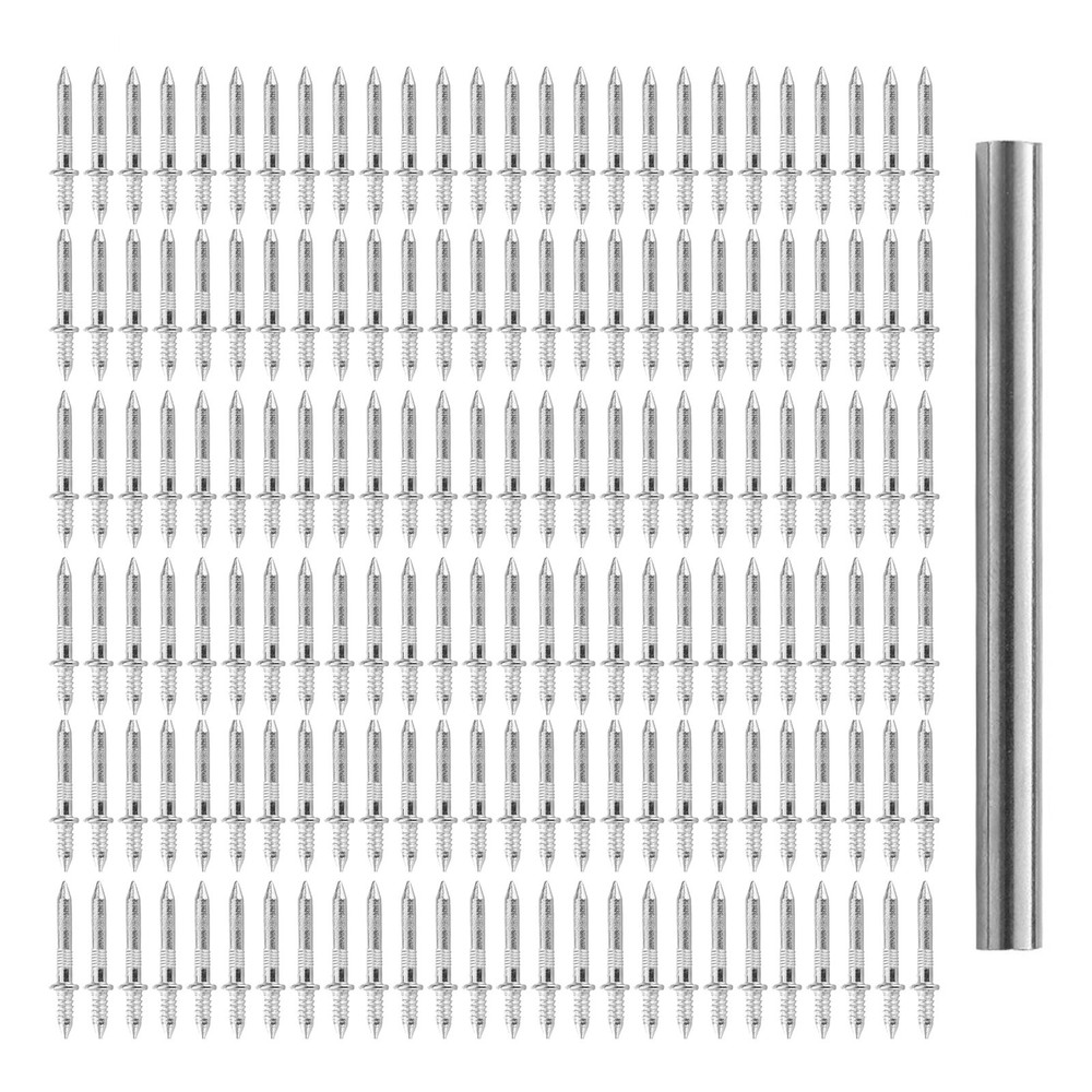 100Pcs Double-Head Skirting Thread Seamless Installation Galvanized Metal Nail