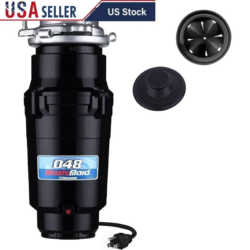 1/3 HP Garbage Disposal Continuous Feed 3-Bolt Mount Torque Master System New