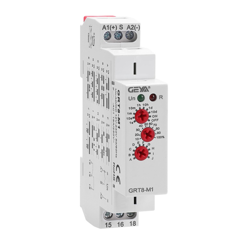 GEYA MultifunctionTimer Relay switch 10 Funcitons Time 16A Relay AC/DC12V-240V