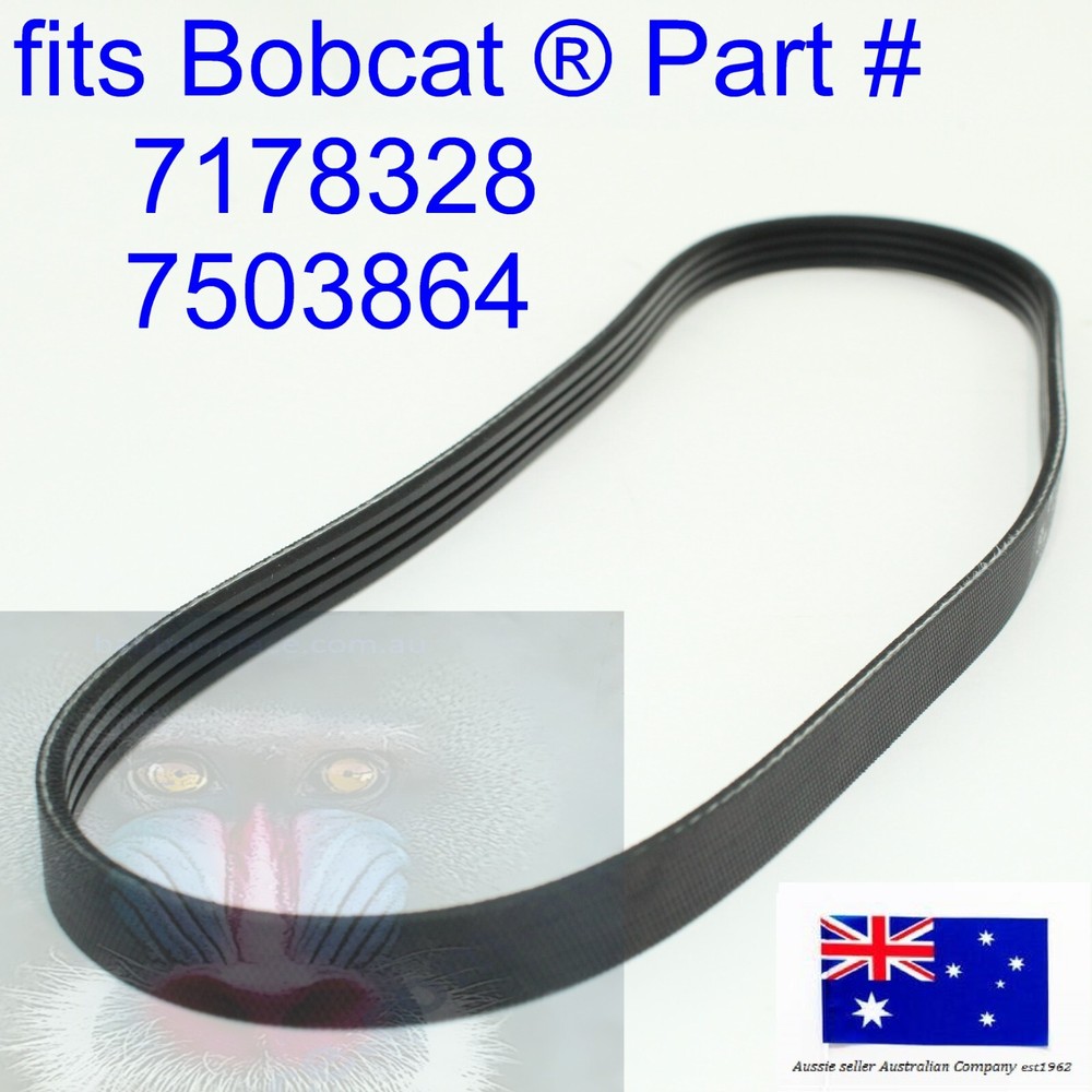 fits Bobcat A/C AC Aircon Air Conditioning Compressor Belt 7178328 E42 E45 E48