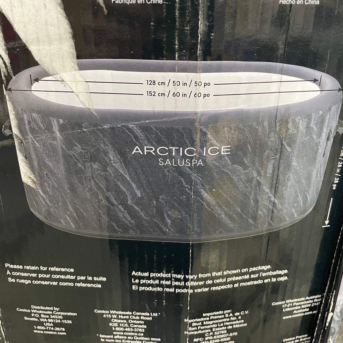 BESTWAY Saluspa Artic Ice Inflatable 60" x 36" x 28"*