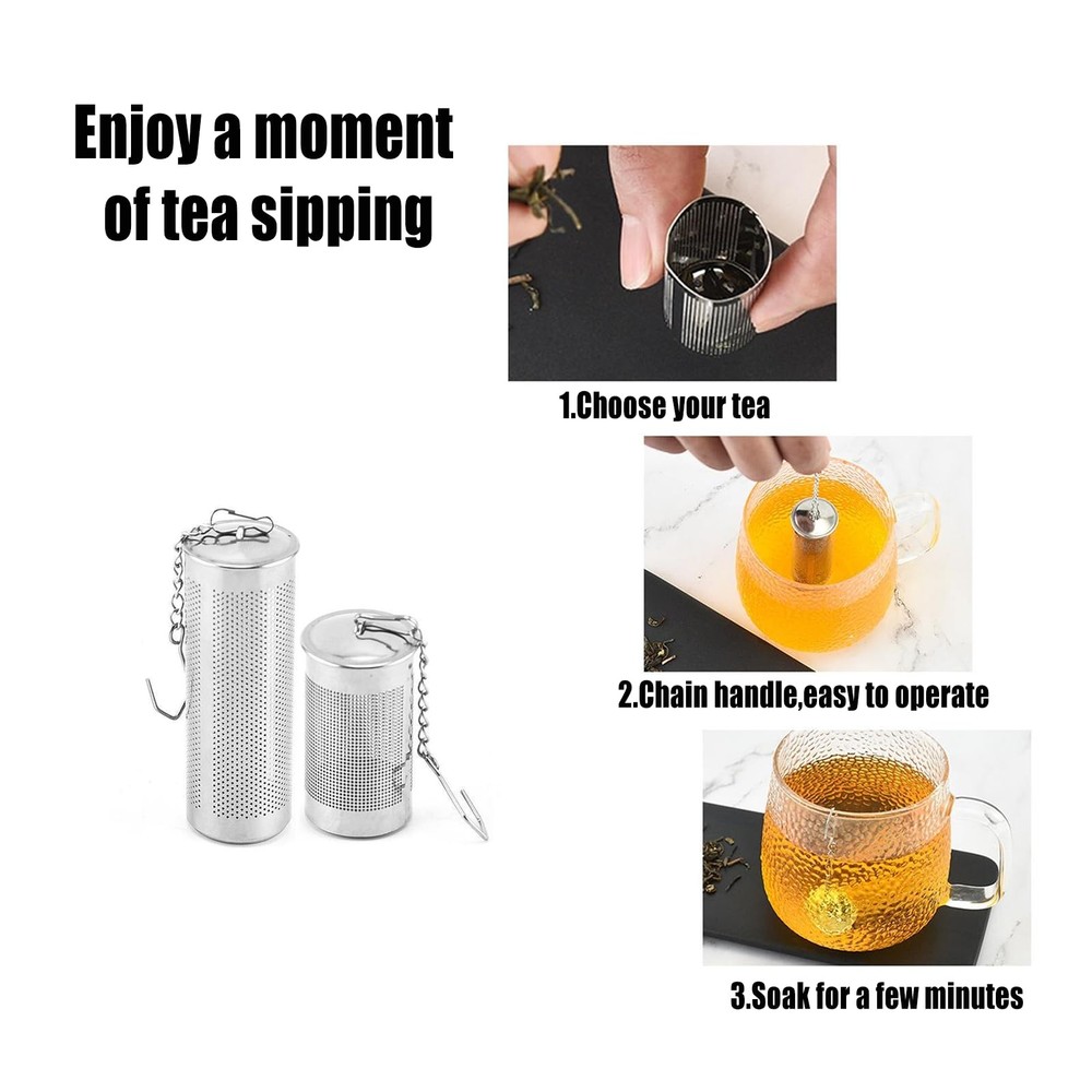 Infuser Tea Strainers for Loose Leaf,2Pcs Steeper Diffusers for Loose Tea Sta...