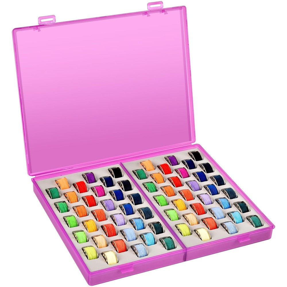 Bobbin Holder Case - 66 Pcs Bobbins Thread Storage Organizer Compatible with ...