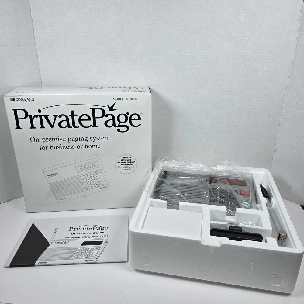 Command communications Paging System PS2000AN With One Pager