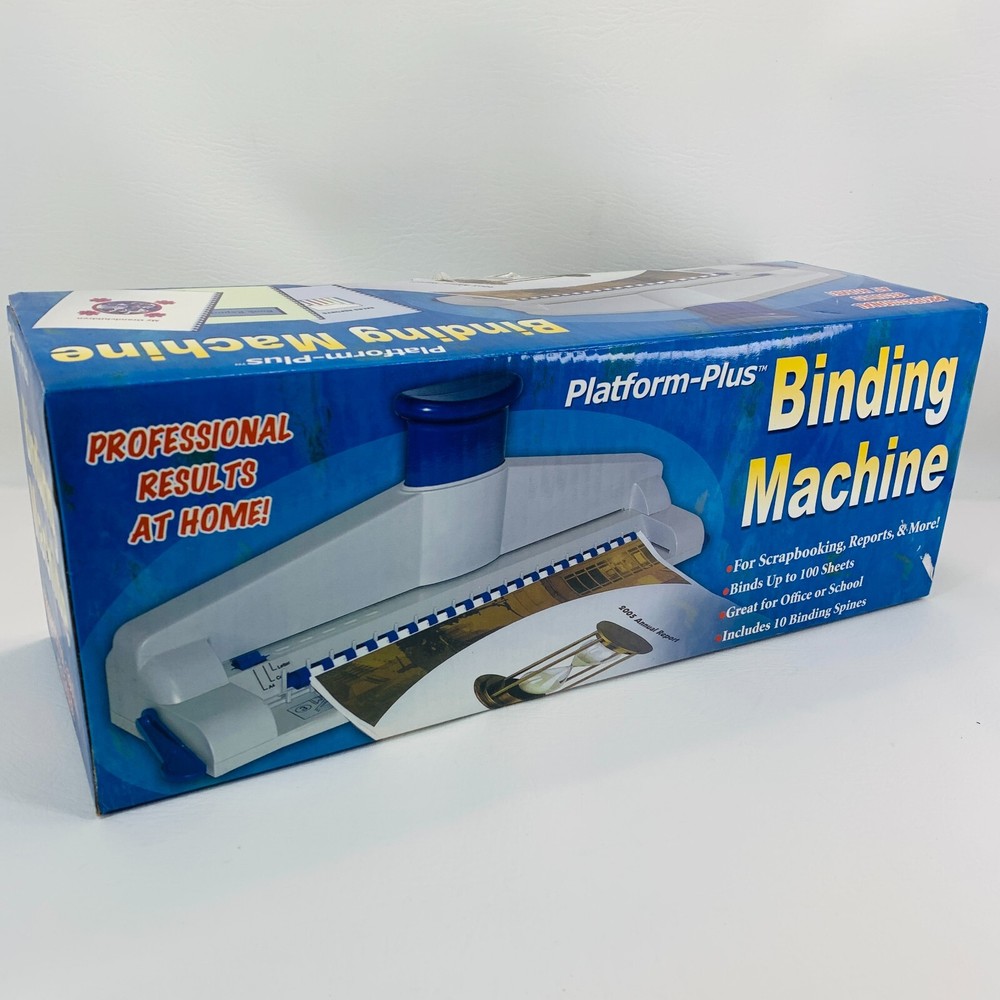 Platform Plus Binding Machine for Scrapbooking, Reports, & More Up to 100 Sheets