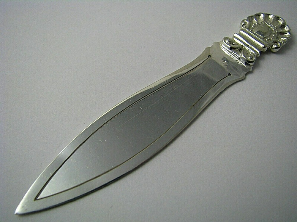 SOLID SILVER BOOKMARK CLIP PAGE MARK 800 Silver ca1960s Excel Cond Rare