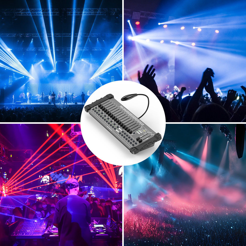DMX 512 384 Channels Operator Console Controller For Stage Lighting DJ Party US