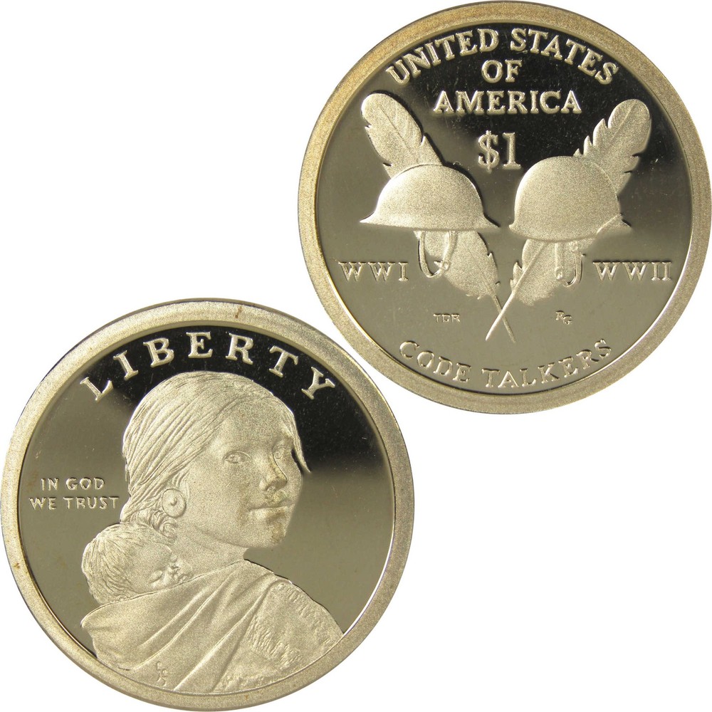 2016 S Code Talkers Native American Dollar Choice Proof $1 Coin