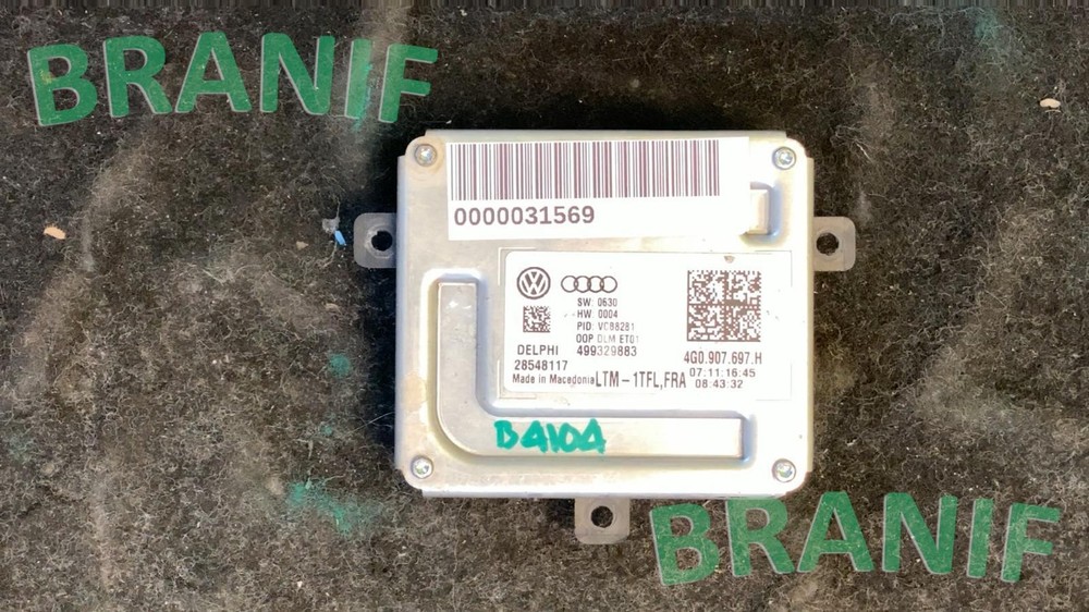 VW GOLF Headlight Module Unit OEM 4G0907697H