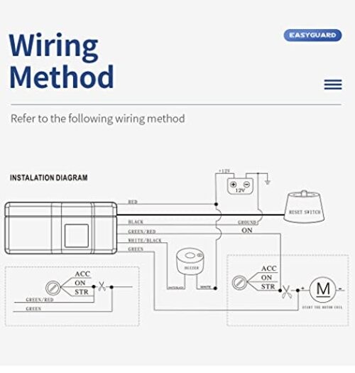 IM002 Car Immobiliser System with Engine Automatic Lock/Unlock within 2